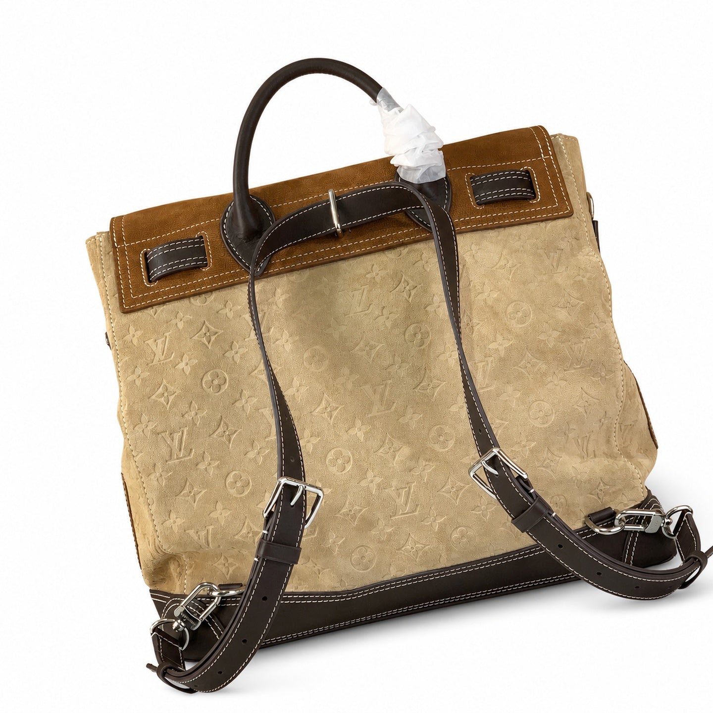 Louis Vuitton Suede Leather Handbag