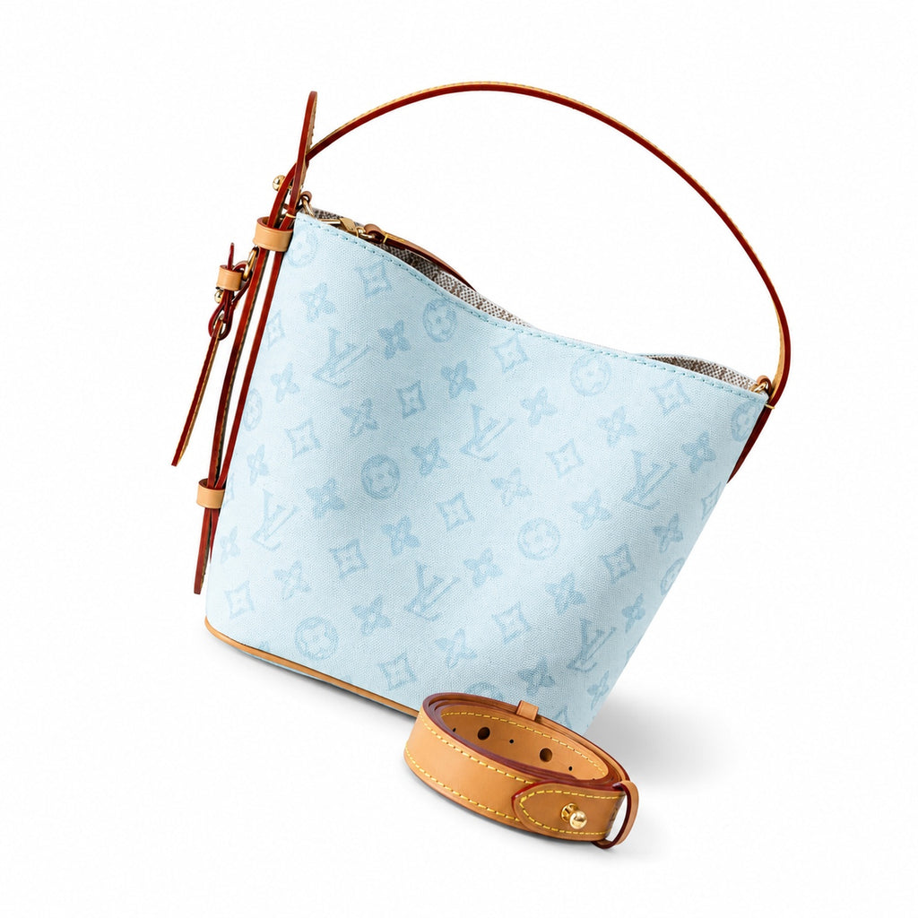 Louis Vuitton All In Small Leather Blue Handbag