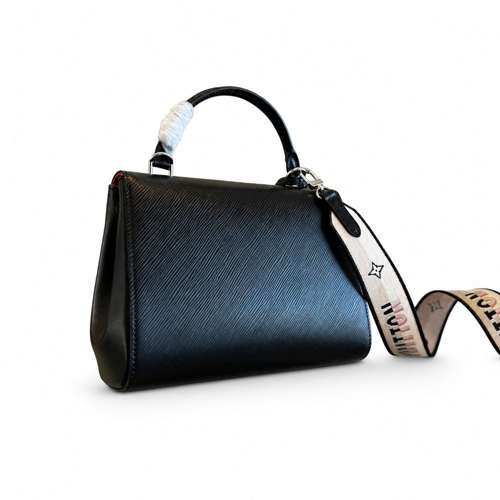Louis Vuitton Reversible Jacquard Leather Black Handbag