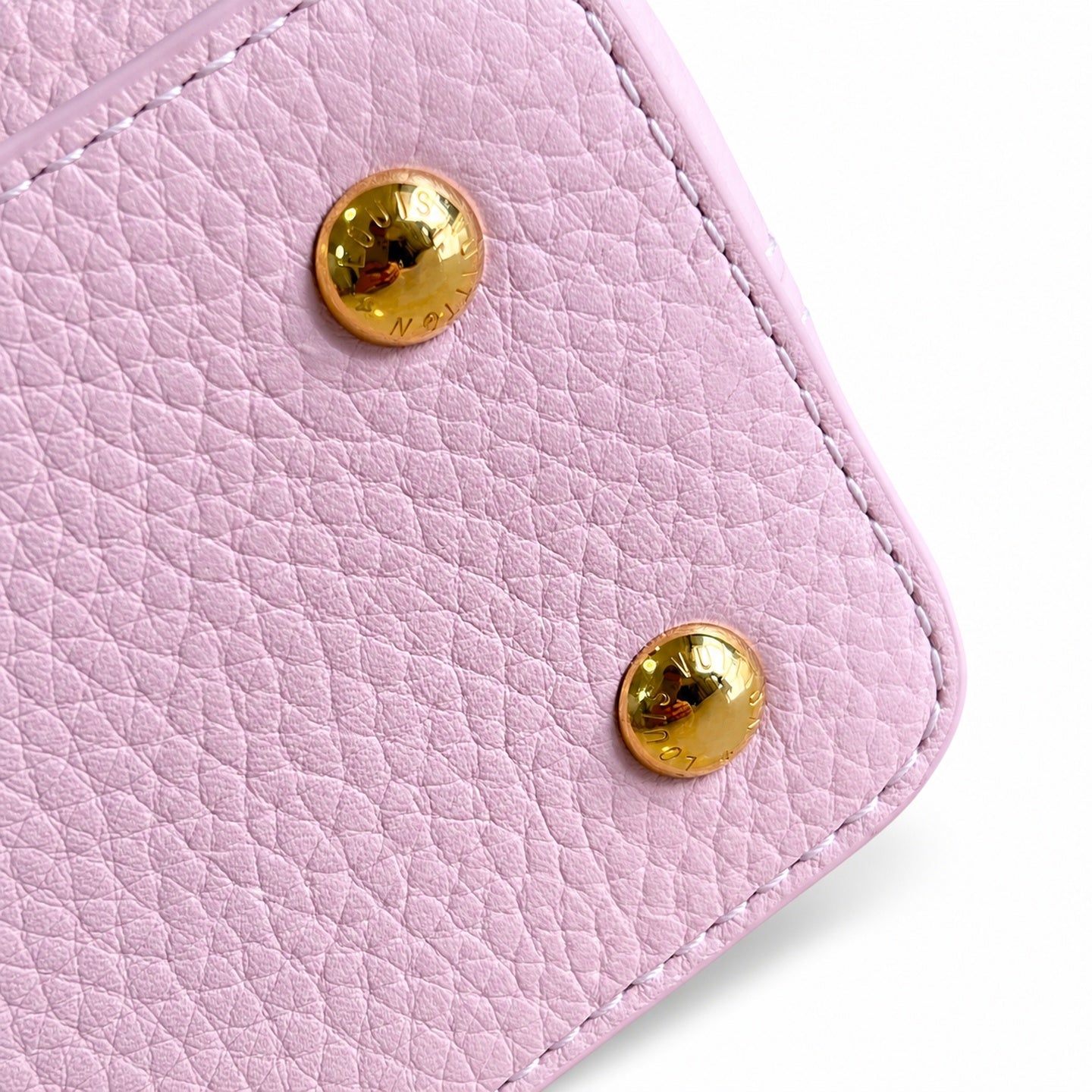 Louis Vuitton Capucines Mini Knit Leather Pink Handbag