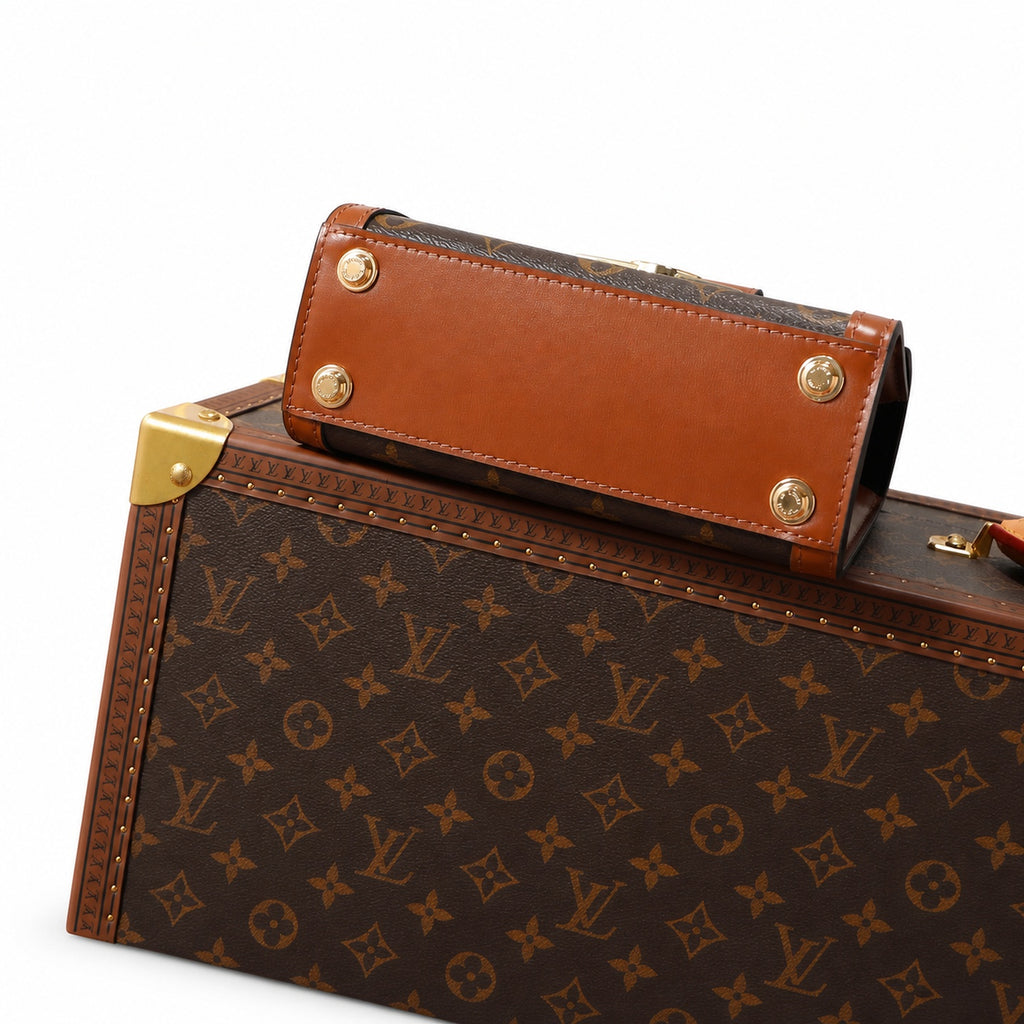 Louis Vuitton Dauphine Canvas Leather Handbag