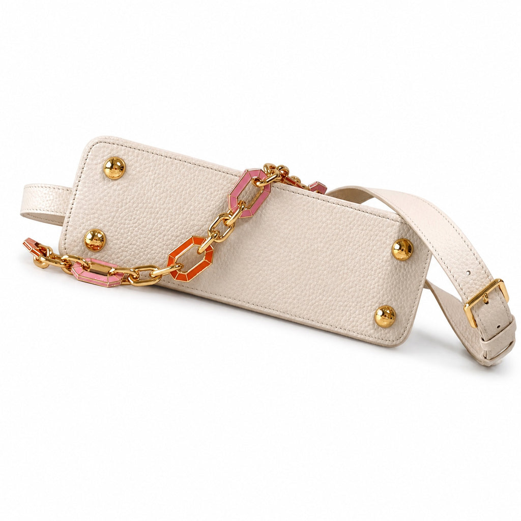Louis Vuitton Capucines Small Leather White Gold Handbag