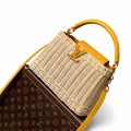 Louis Vuitton Capucines Small Leather Yellow Handbag