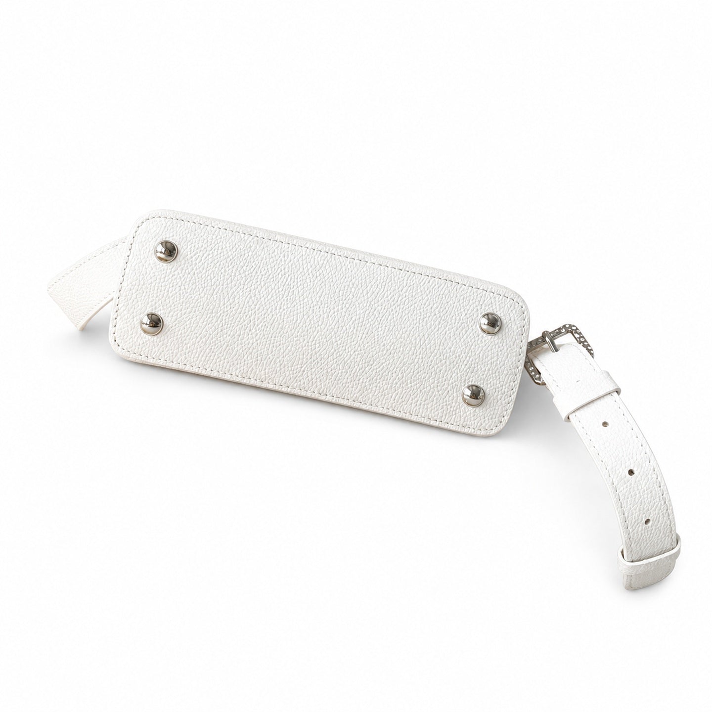 Louis Vuitton Mini Leather White Silver Handbag