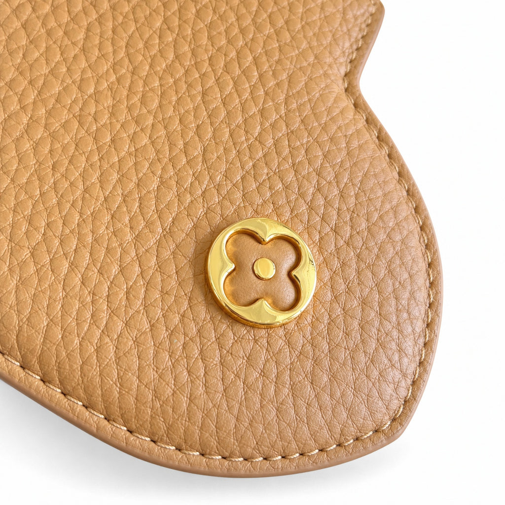 Louis Vuitton Capucines Small Leather White Brown Handbag
