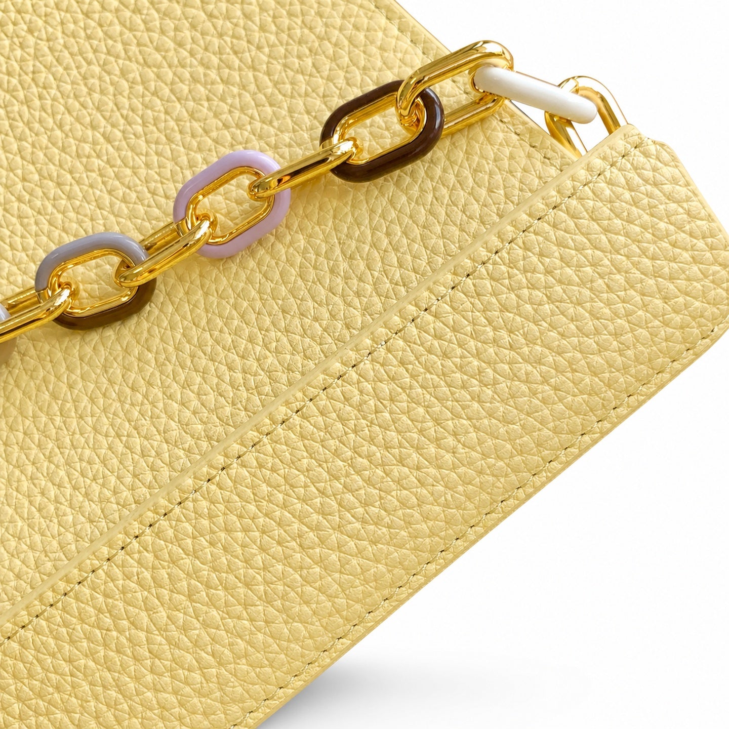 Louis Vuitton Capucines Small Leather Black Yellow Handbag