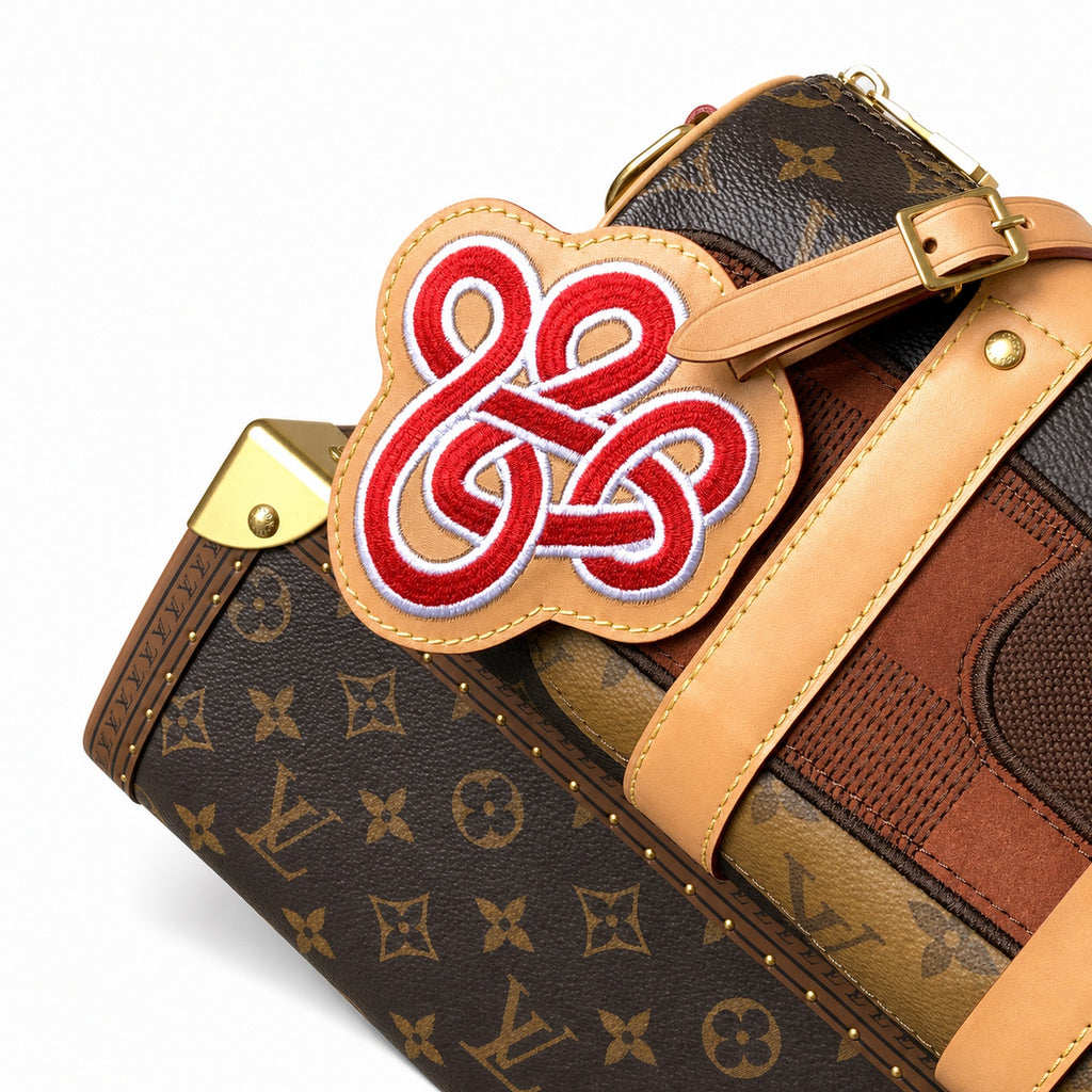 Louis Vuitton Keepall Embroidered Canvas Handbag