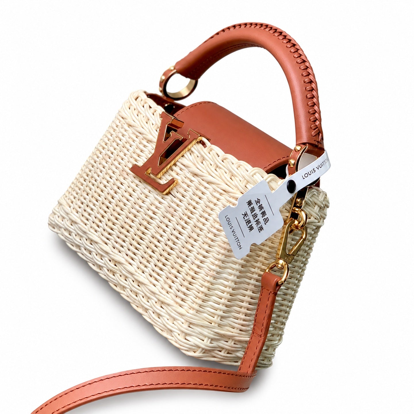 Louis Vuitton Capucines Mini Leather Brown Handbag