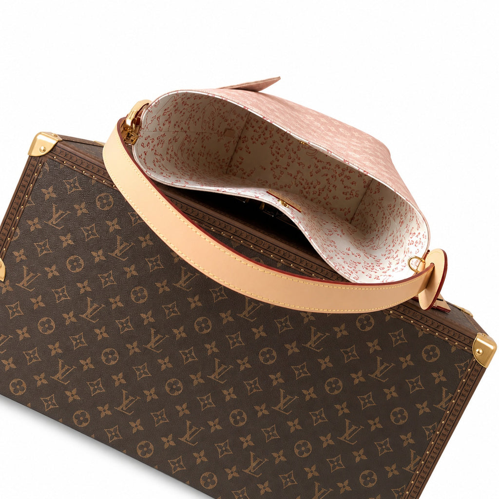 Louis Vuitton All In Grace Coddington Large Canvas Leather Handbag