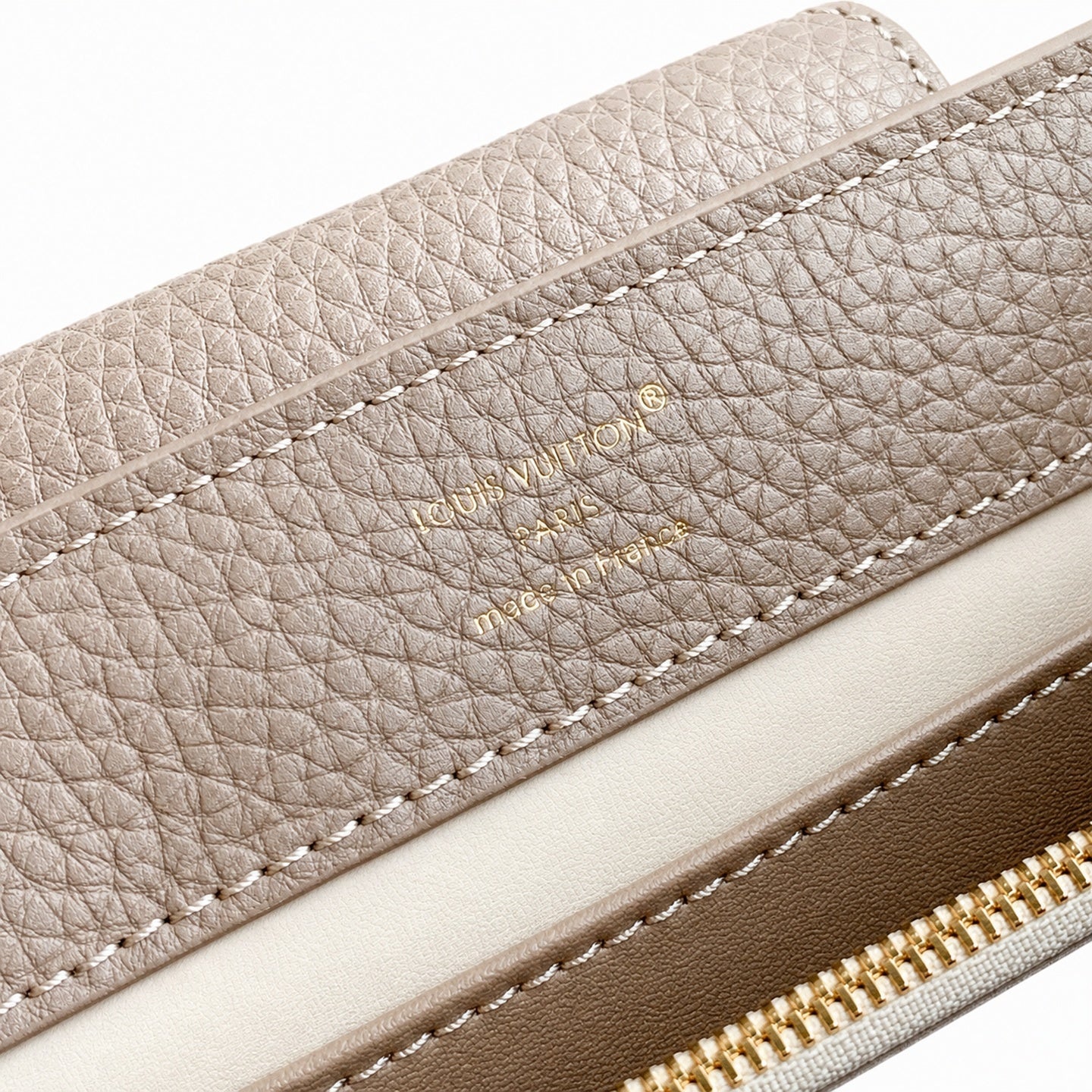 Louis Vuitton Capucines Mini Leather Gray Handbag