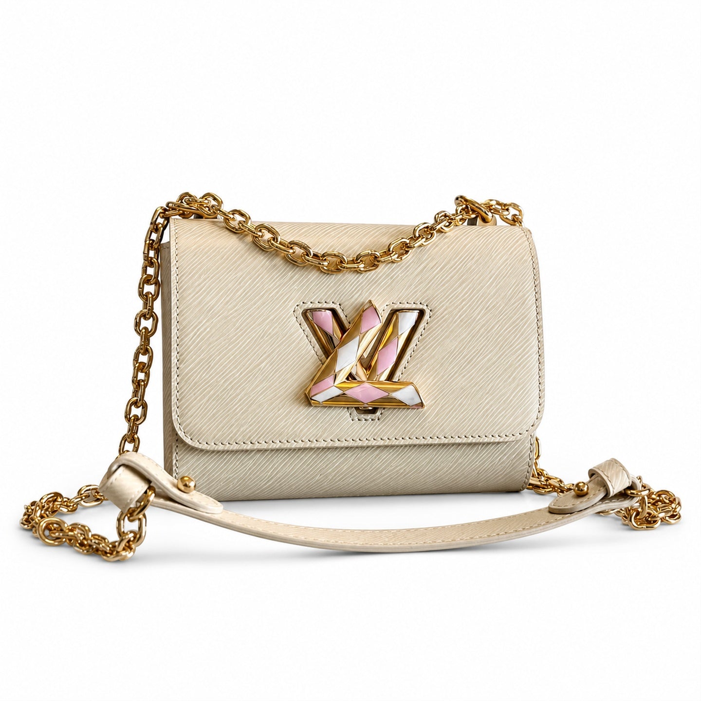 Louis Vuitton Twist Small Leather White Handbag