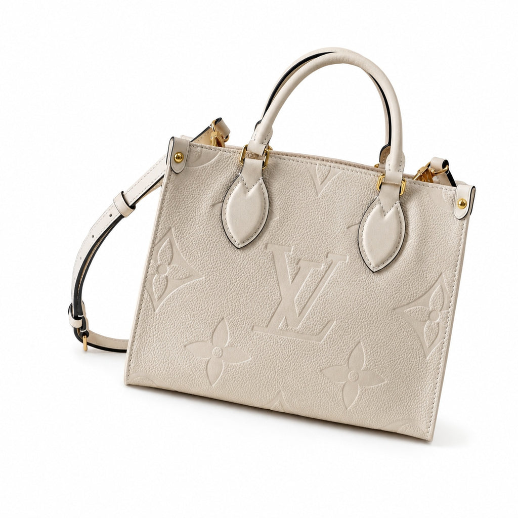 Louis Vuitton OnTheGo Mini Leather White Handbag