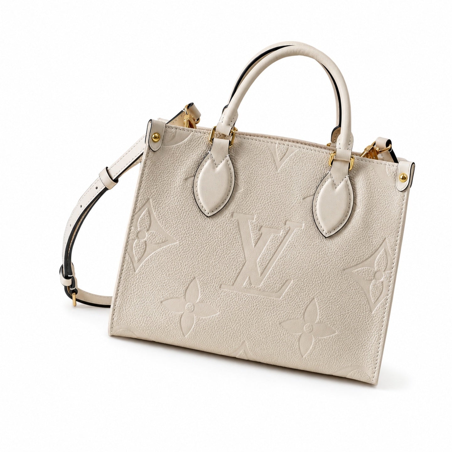 Louis Vuitton OnTheGo Mini Leather White Handbag