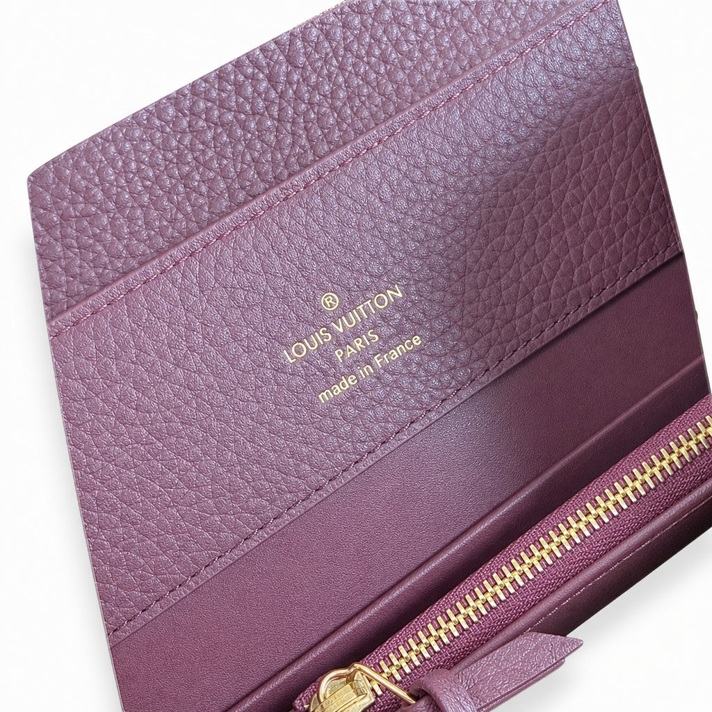 Louis Vuitton Capucines Small Leather Burgundy Handbag