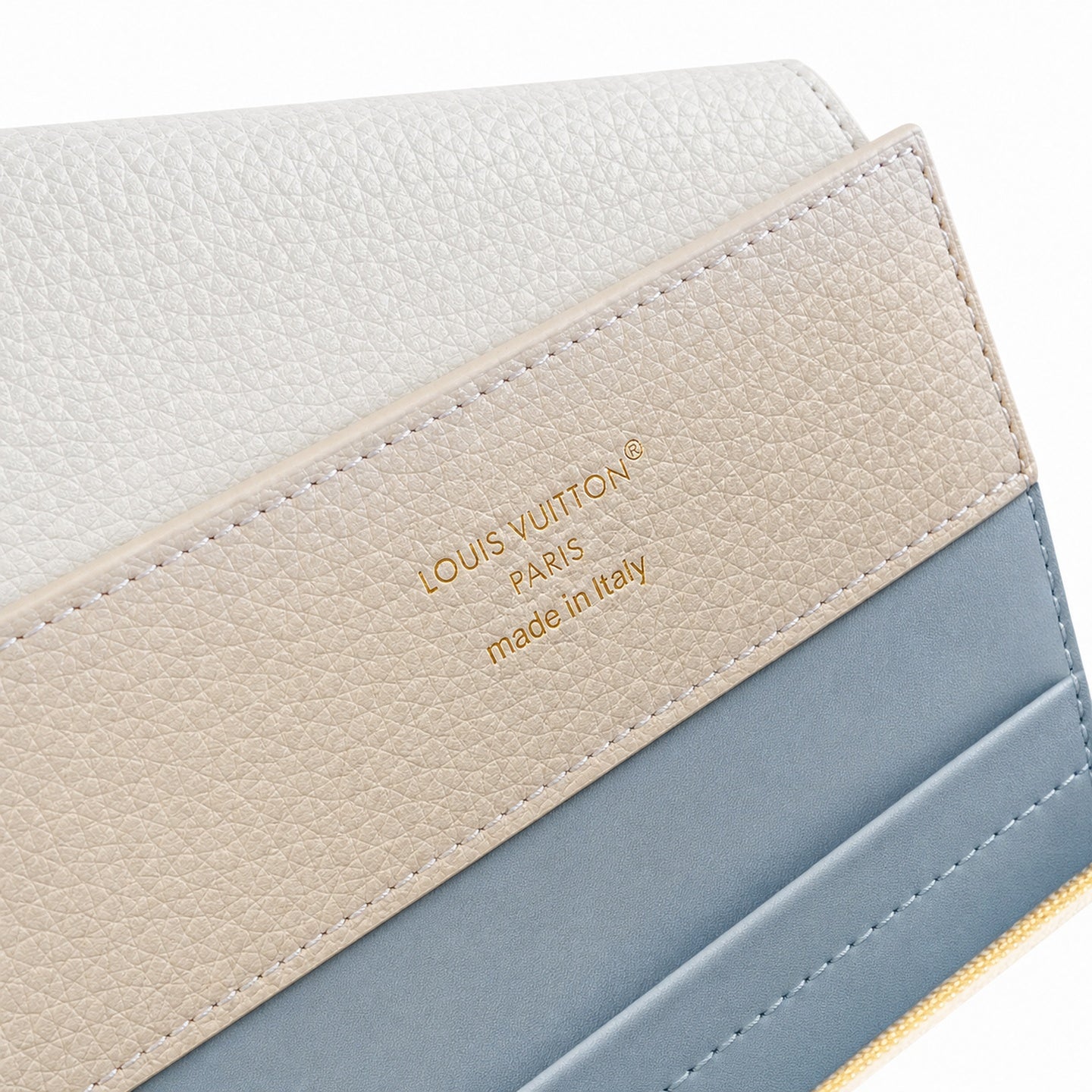 Louis Vuitton Capucines Small Leather White Blue Handbag