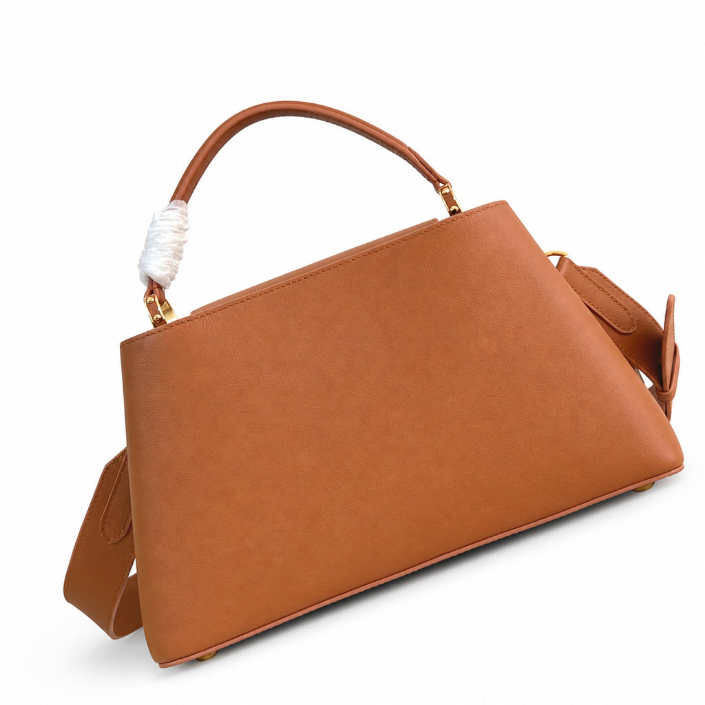 Louis Vuitton Capucines Small Suede Leather Brown Handbag