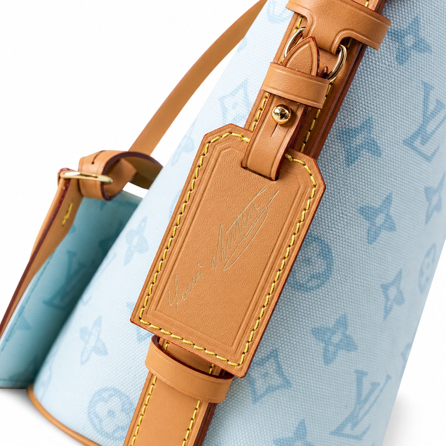 Louis Vuitton All In Small Leather Blue Handbag