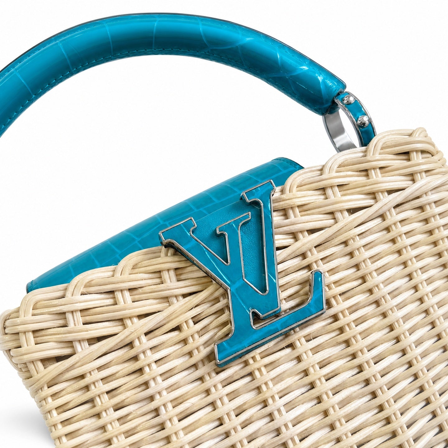 Louis Vuitton Capucines Small Leather Green Handbag