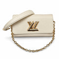 Louis Vuitton Twist Leather White Handbag