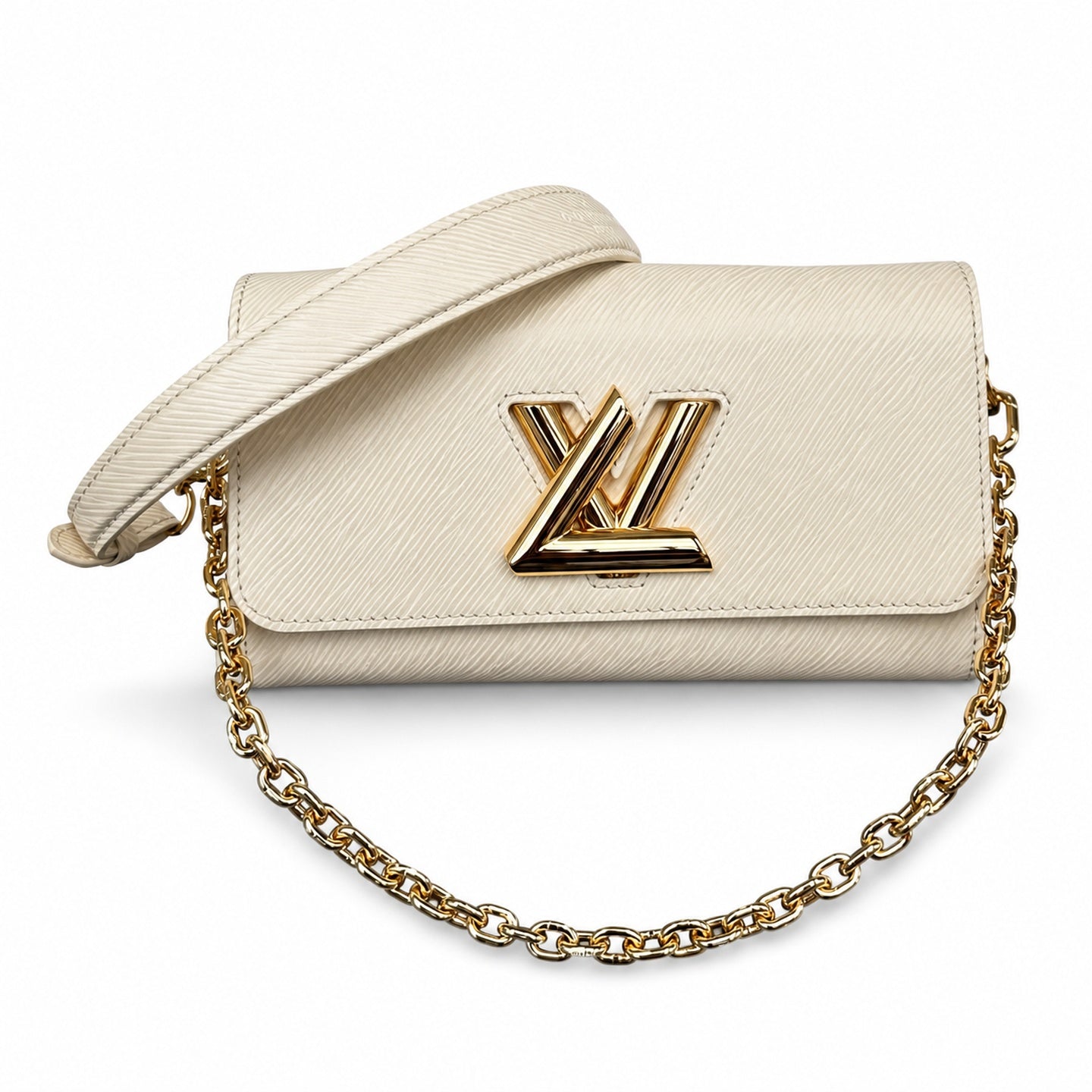 Louis Vuitton Twist Leather White Handbag