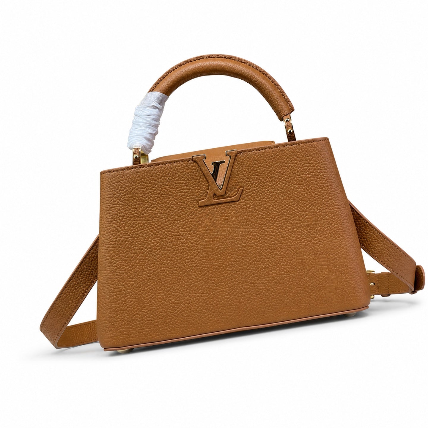 Louis Vuitton Capucines Leather Brown Handbag