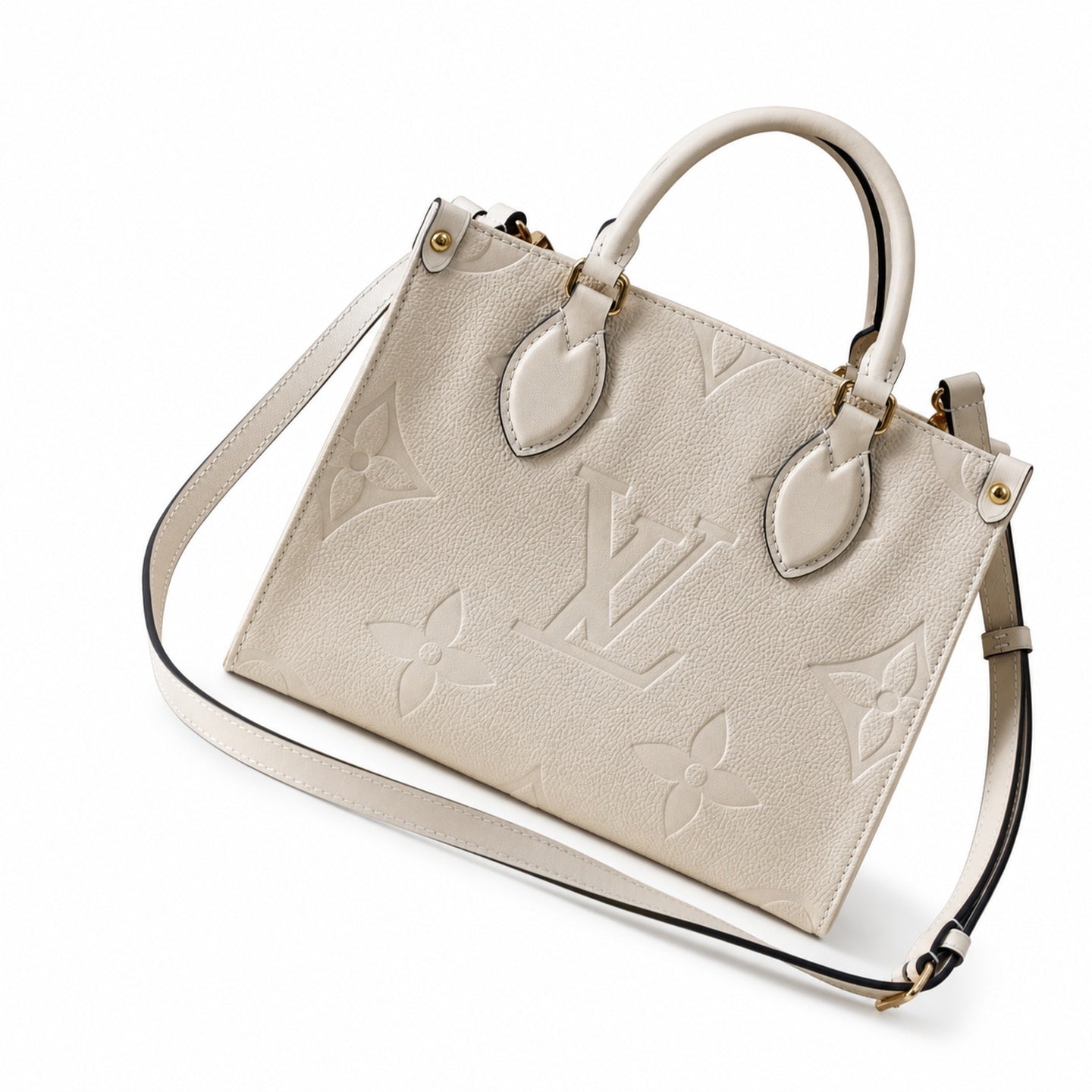Louis Vuitton OnTheGo Mini Leather White Handbag