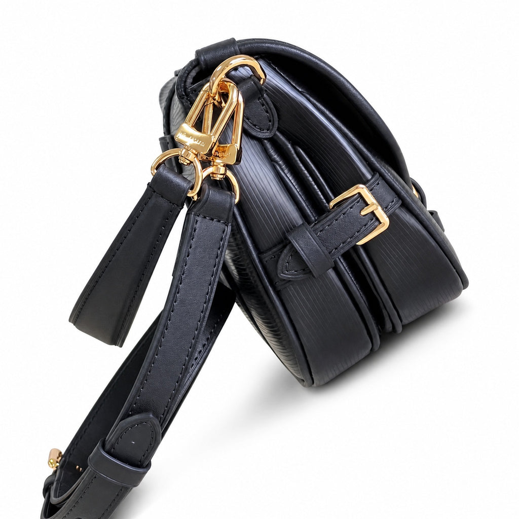 Louis Vuitton Leather Black Handbag