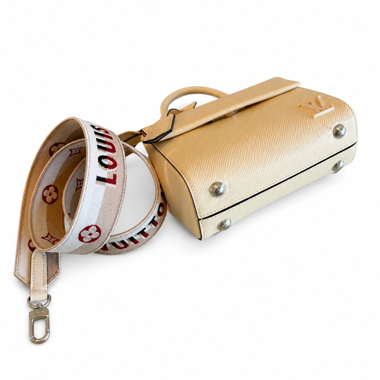 Louis Vuitton Mini Jacquard Leather White Handbag