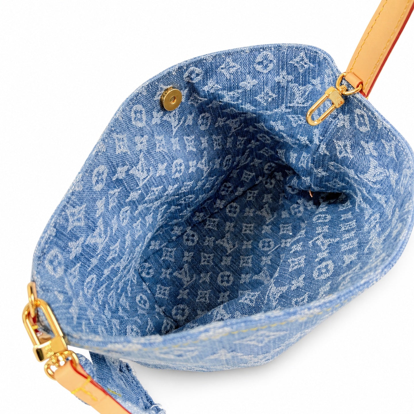 Louis Vuitton All In Denim Leather Handbag