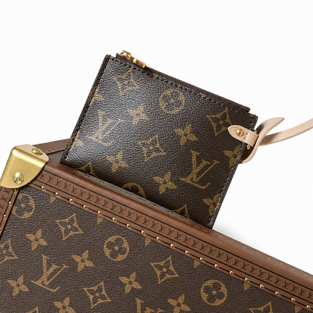Louis Vuitton Low Key Leather Black White Brown Handbag