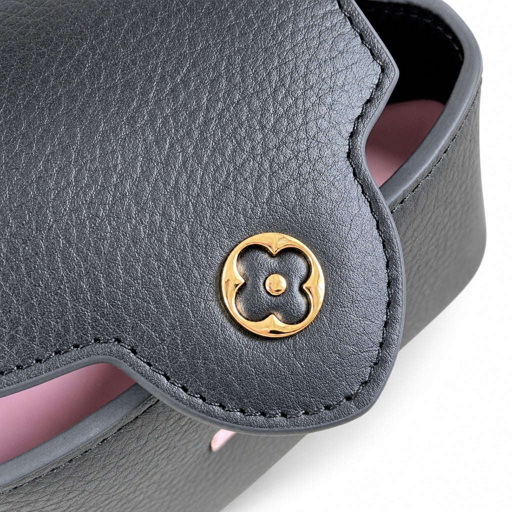 Louis Vuitton Capucines Mini Knit Leather Black Handbag