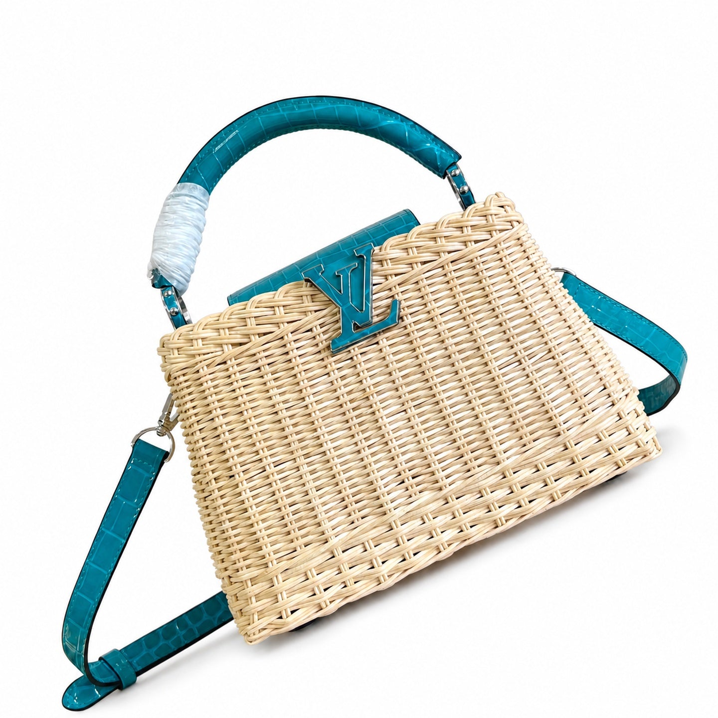 Louis Vuitton Capucines Small Leather Green Handbag