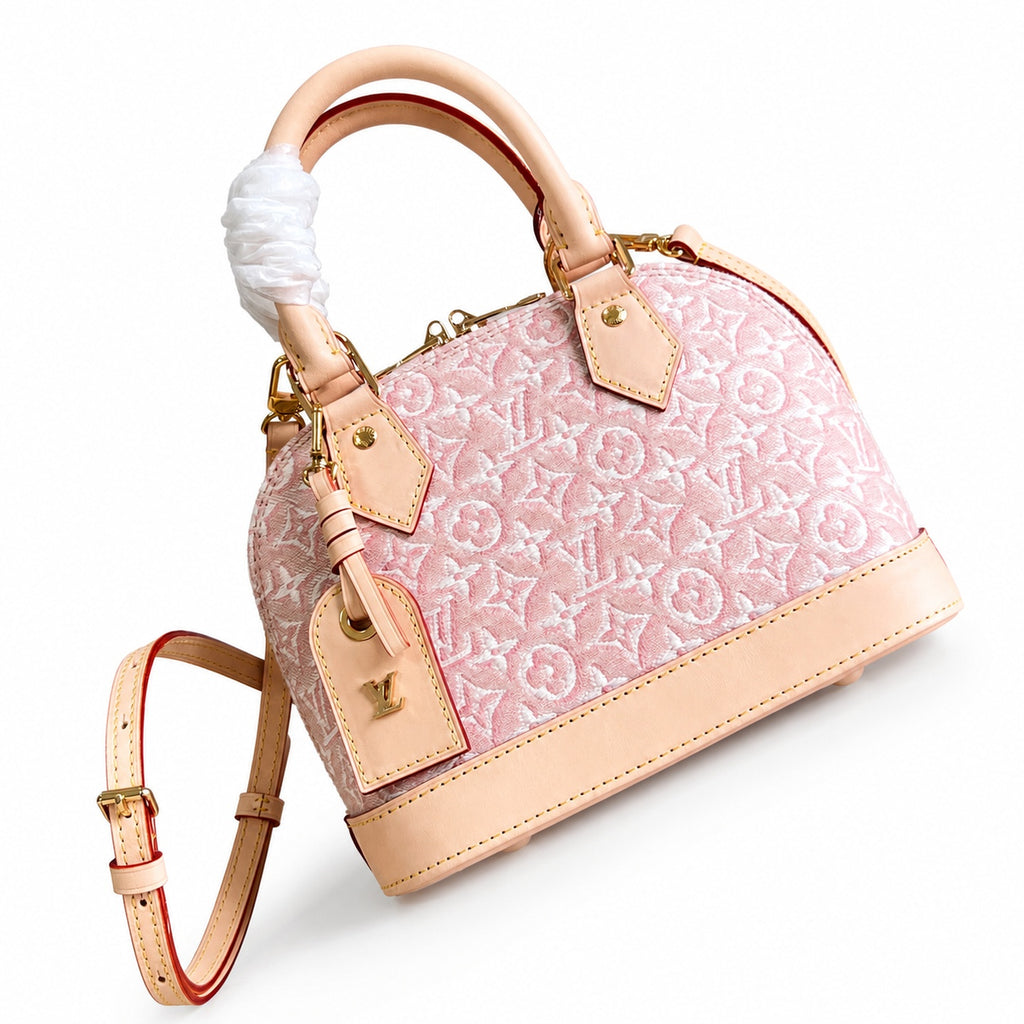 Louis Vuitton Alma Small Embroidered Cotton Canvas Jacquard Handbag