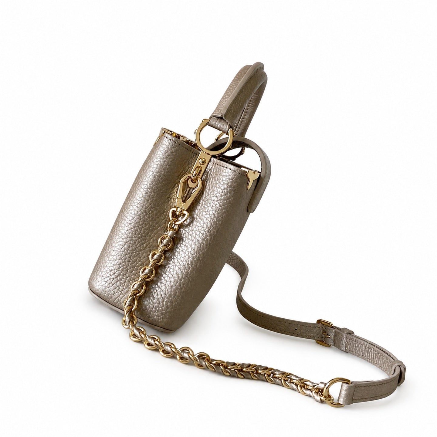 Louis Vuitton Capucines Mini Leather Handbag