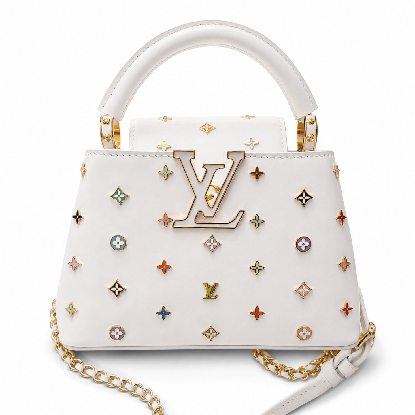 Louis Vuitton Capucines Takashi Murakami Leather Handbag
