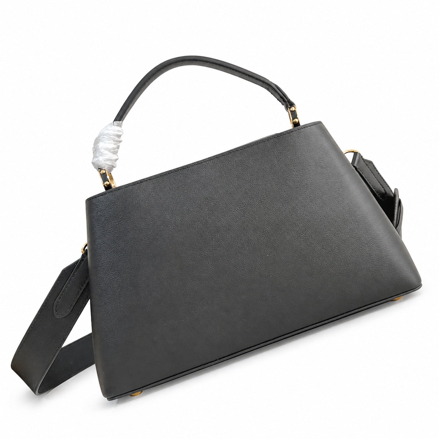 Louis Vuitton Capucines Medium Suede Leather Black Brown Handbag