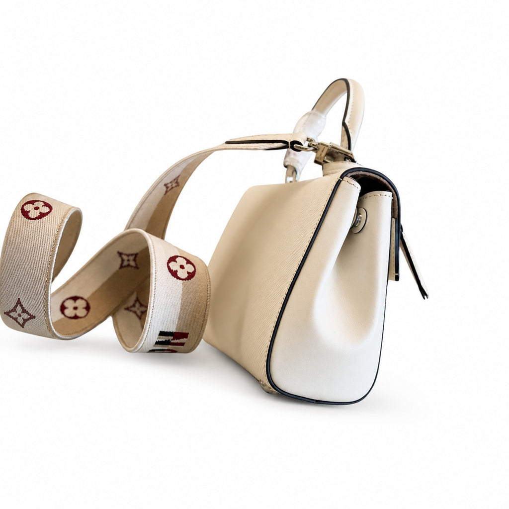 Louis Vuitton Mini Jacquard Leather White Handbag