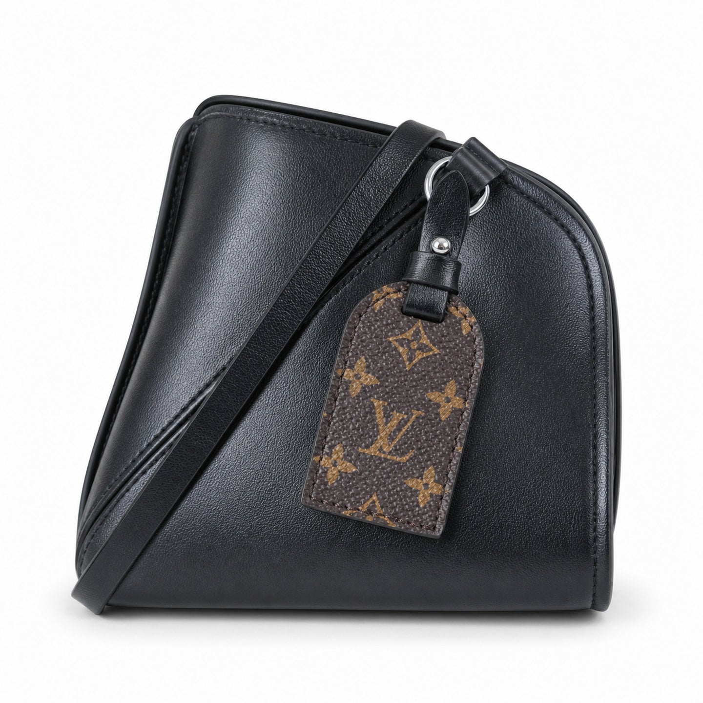 Louis Vuitton CarryAll Leather Black Handbag
