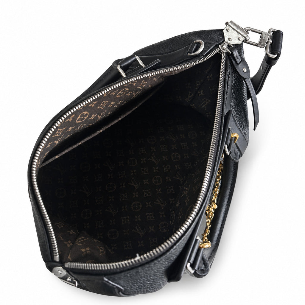 Louis Vuitton Medium Leather Black Handbag