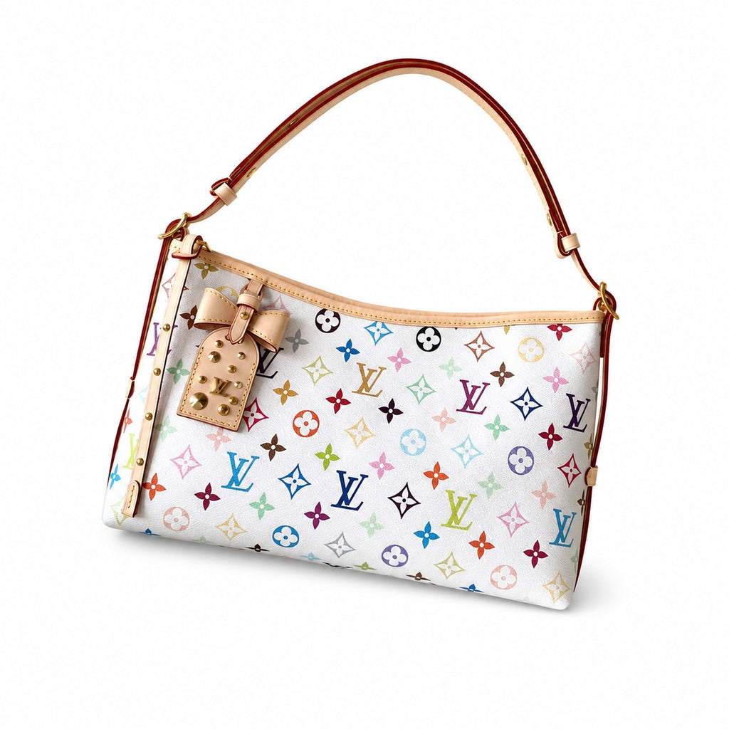 Louis Vuitton CarryAll Canvas Leather Handbag