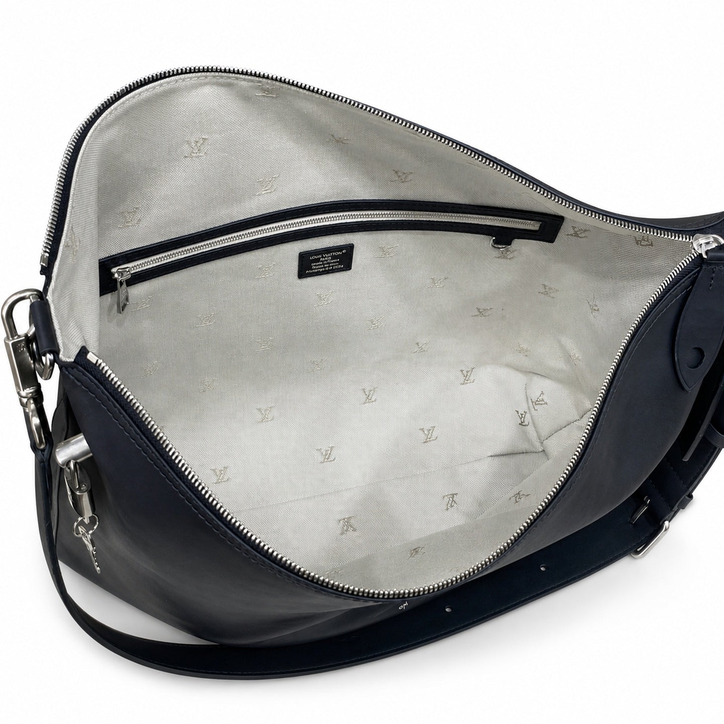 Louis Vuitton Jacquard Leather Black Handbag