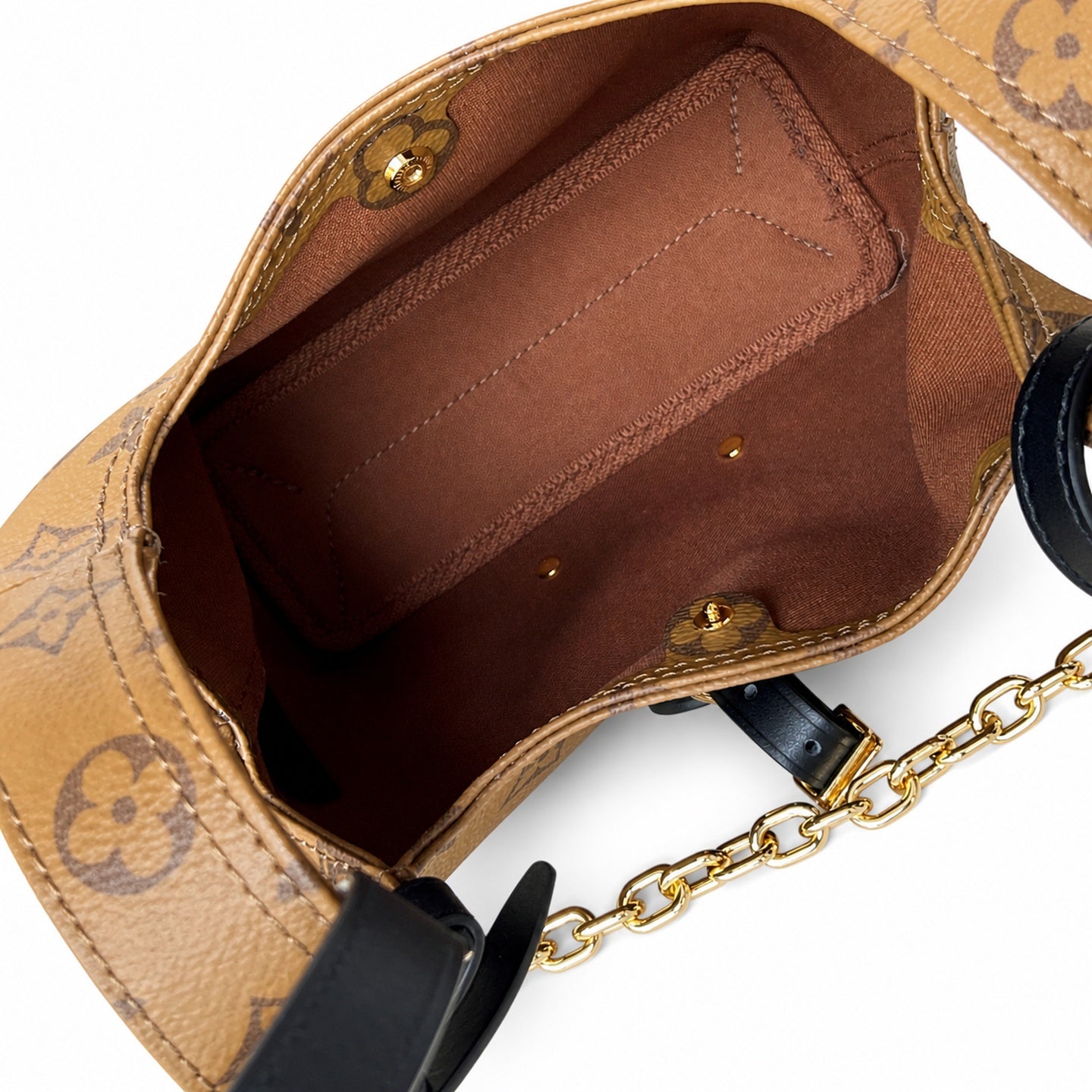Louis Vuitton Atlantis Canvas Leather Yellow Handbag