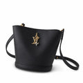 Louis Vuitton Mini Velvet Leather Black Gold Silver Handbag