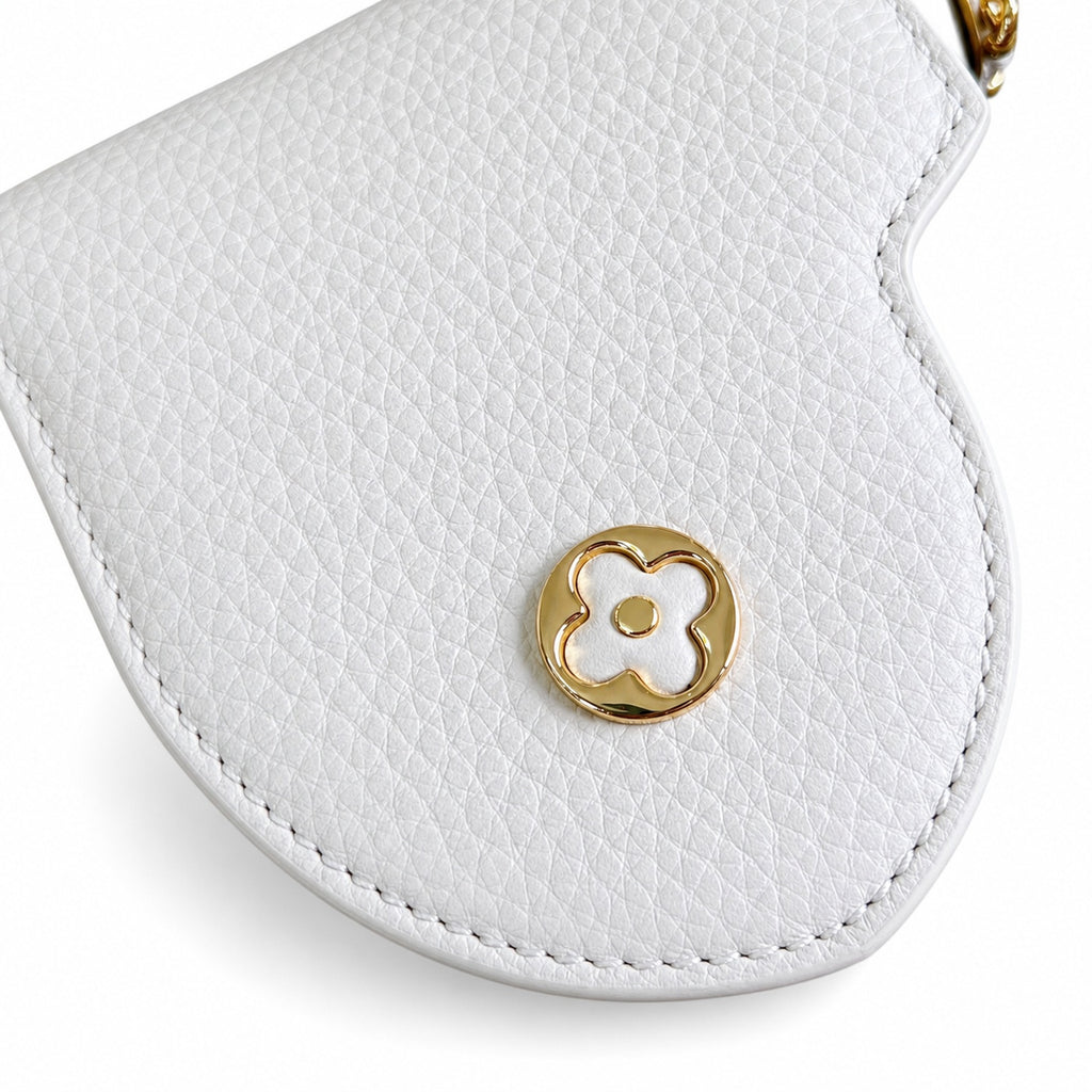 Louis Vuitton Capucines Small Leather White Blue Handbag