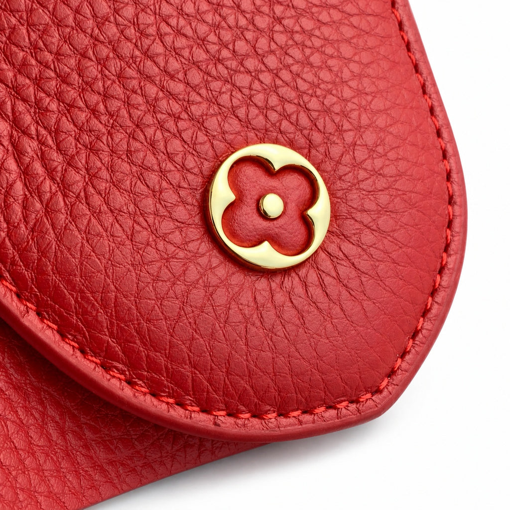 Louis Vuitton Capucines Medium Leather Red Handbag