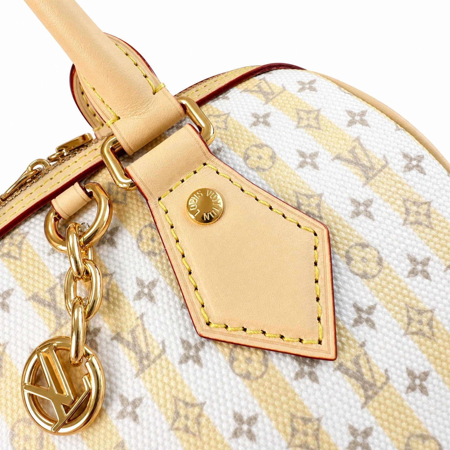 Louis Vuitton Speedy Bandouliere Mini Canvas Leather Handbag