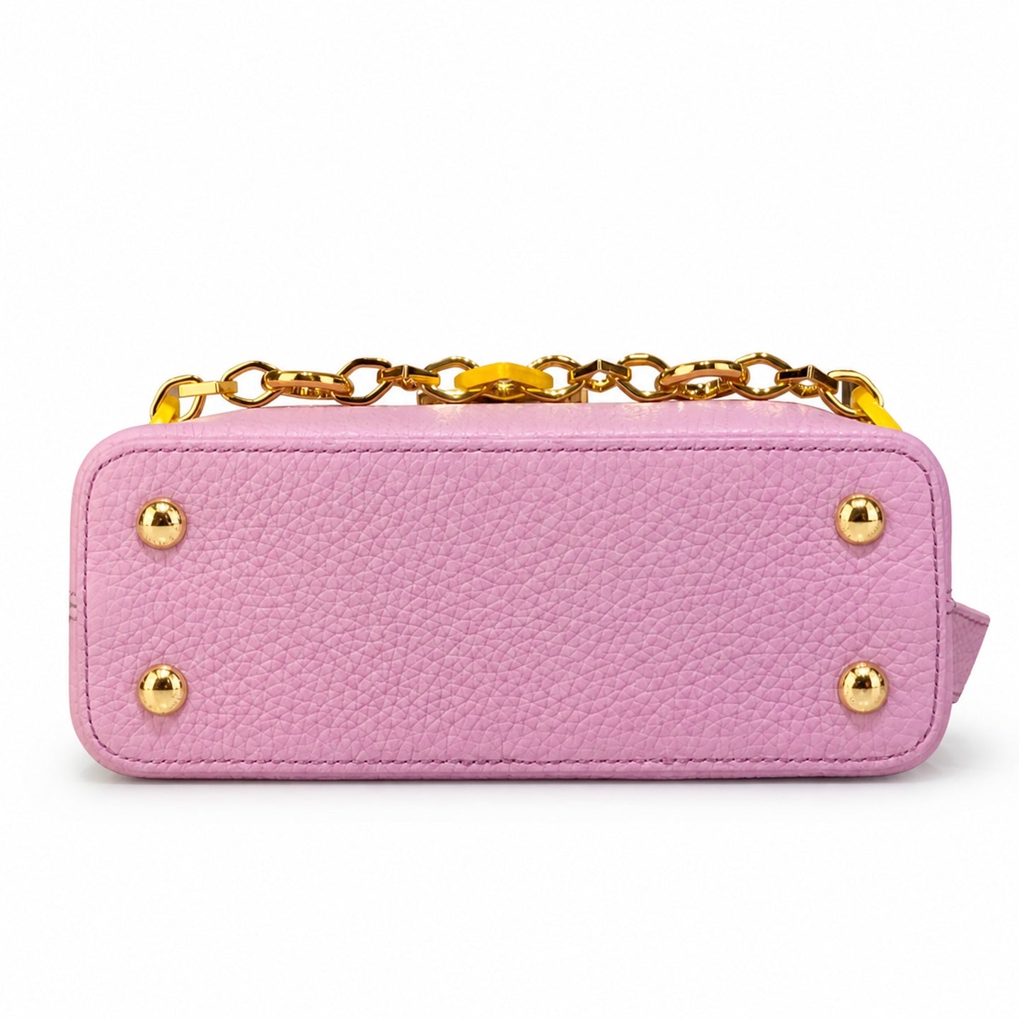 Louis Vuitton Capucines Mini Leather Purple Handbag