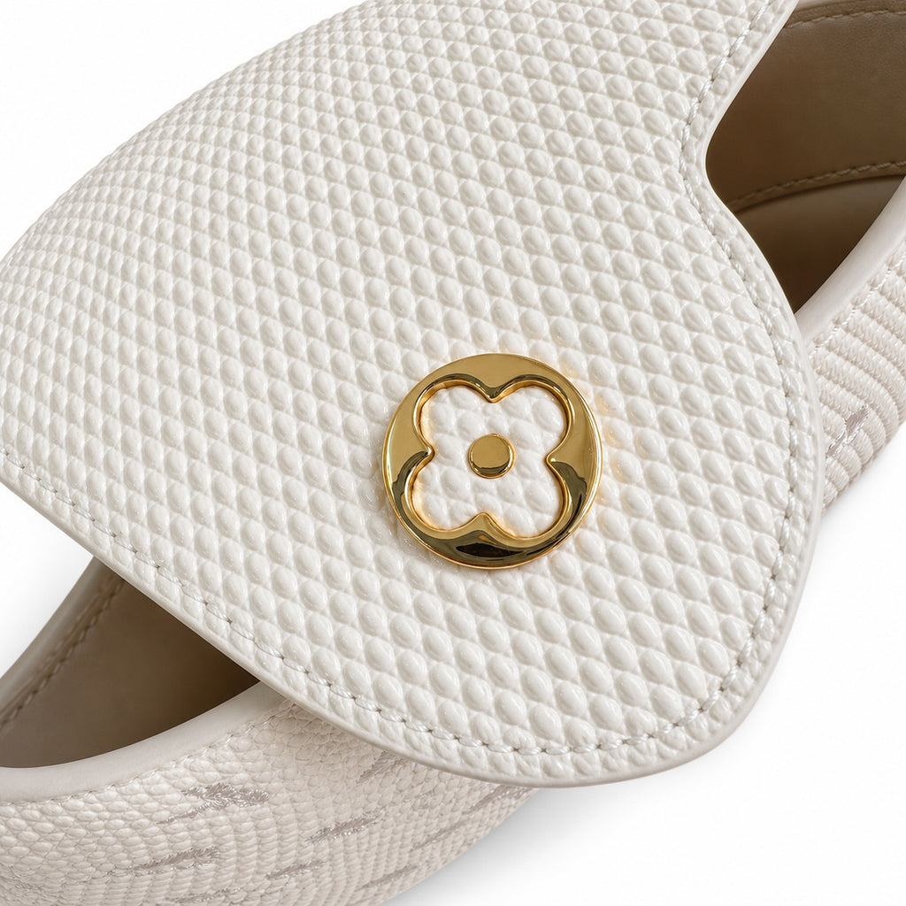 Louis Vuitton Capucines Mini Embroidered Leather White Handbag