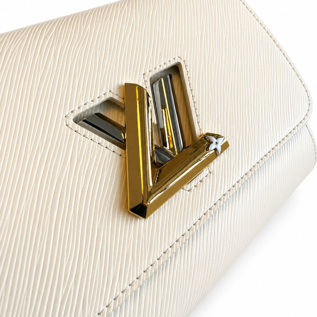 Louis Vuitton Twist Medium Leather White Handbag