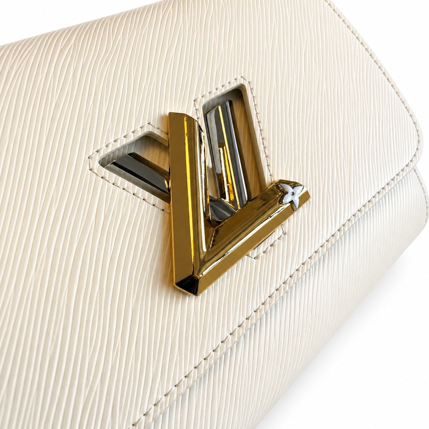 Louis Vuitton Twist Medium Leather White Handbag